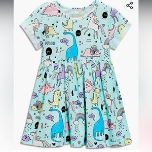 NWT dino and unicorn dress